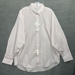 NWT Monsieur by Givenchy Shirt Men's 18-36/37 2XL Burgundy Check Button Up‎